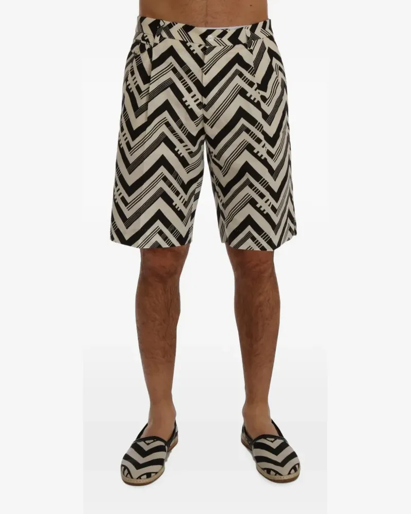 Dolce & Gabbana chevron-print shorts - Nude Nude