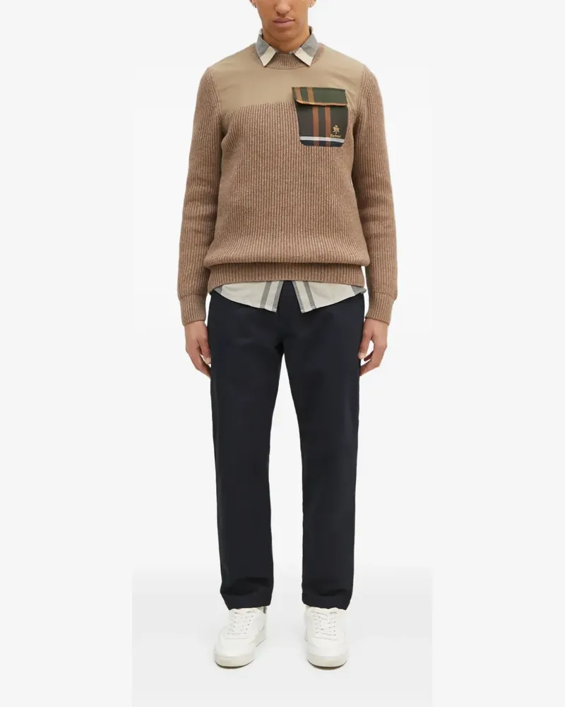 Baracuta x Barbour Miller Pullover mit gerippter Tasche - Braun Braun