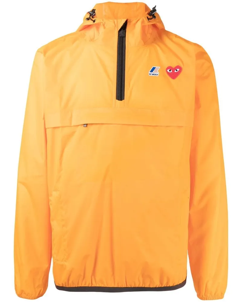 Comme des Garçons x K-Way Kapuzenjacke - Orange Orange