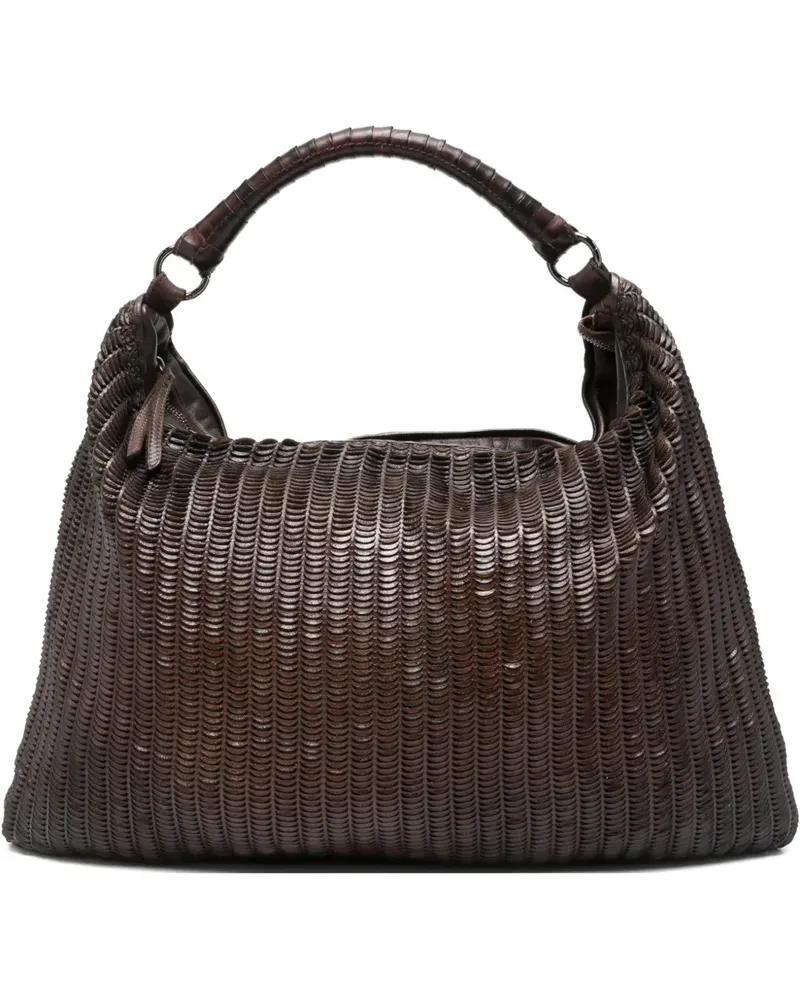 Reptile's House Gewebte Schultertasche - Braun Braun