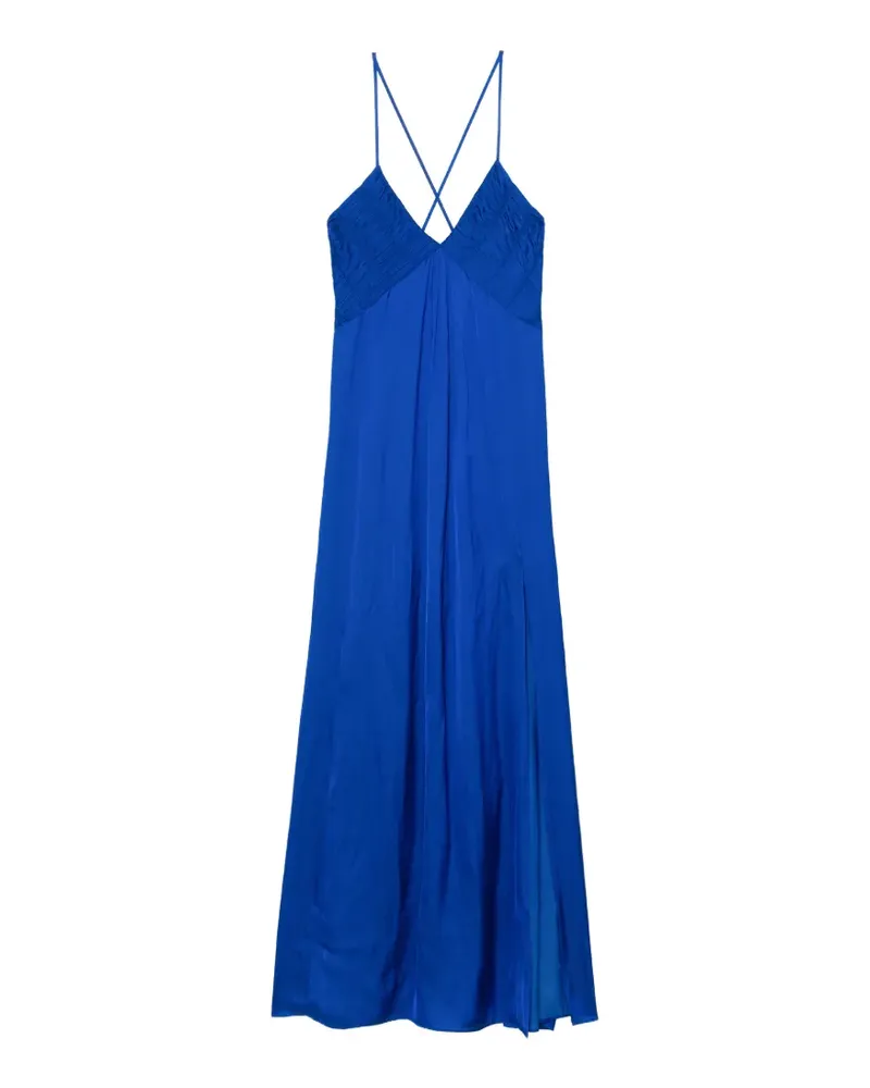 Zadig & Voltaire Rayonne satin dress - Blau Blau