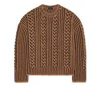 Riding the Waves Pullover mit Zopfmuster
