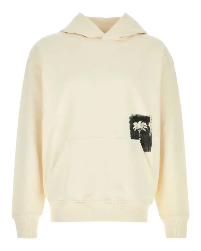 Palm Angels palm tree-print hoodie - Nude Nude