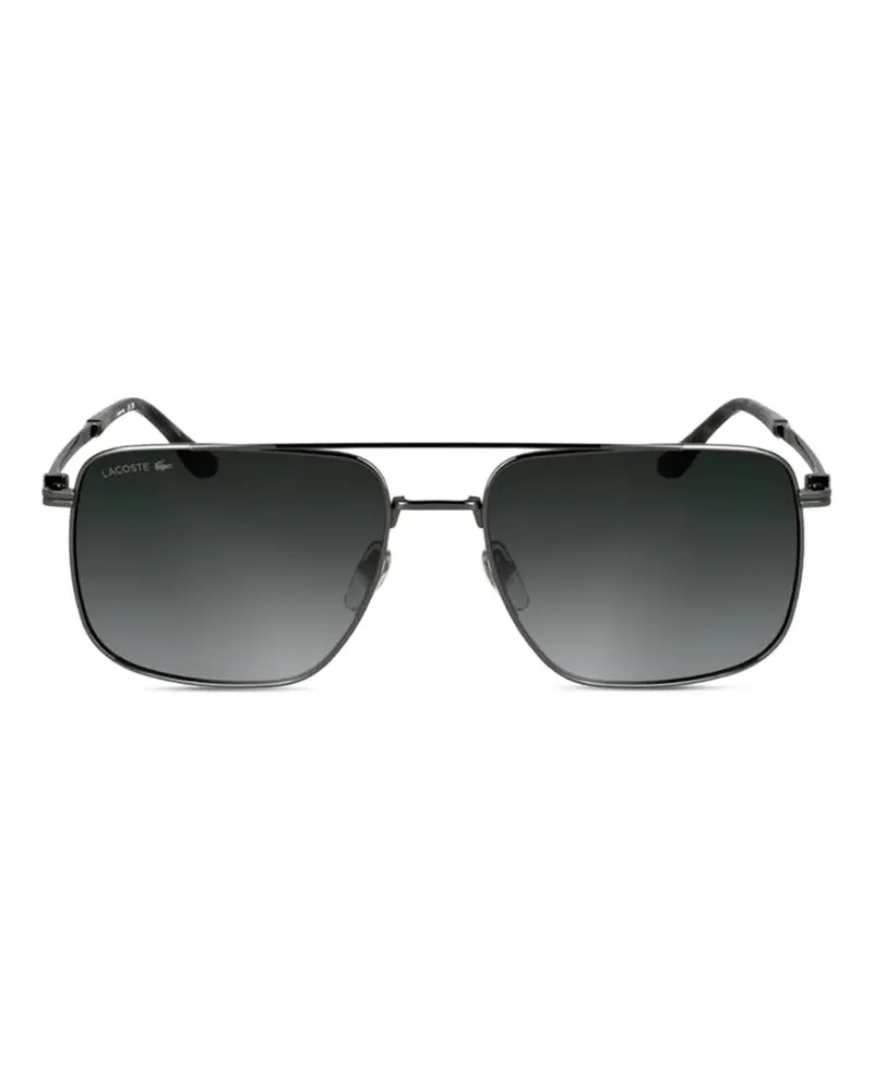 Lacoste Sonnenbrille mit eckigem Gestell - Grau Grau