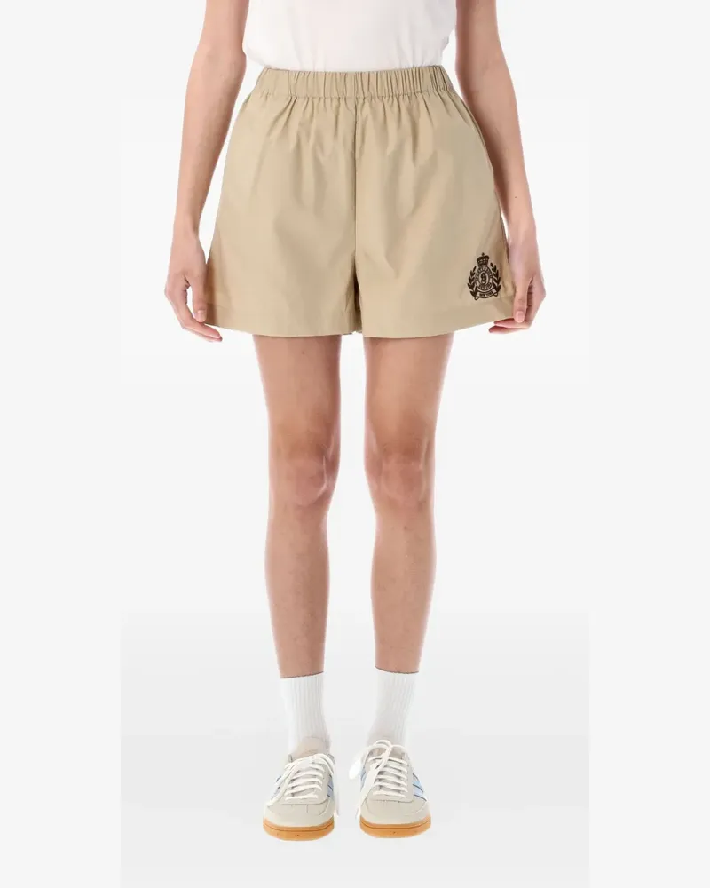 SPORTY & RICH Shorts mit Logo-Stickerei - Nude Nude