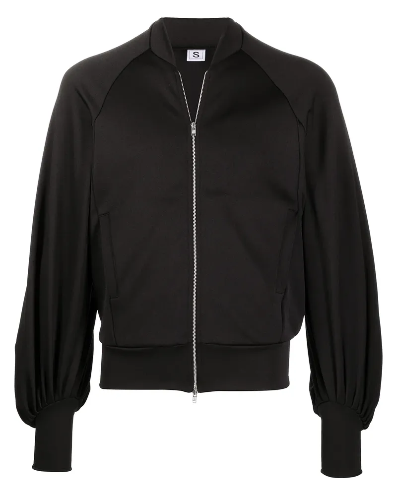 Random Identities Bomberjacke im Oversized-Look - Schwarz Schwarz