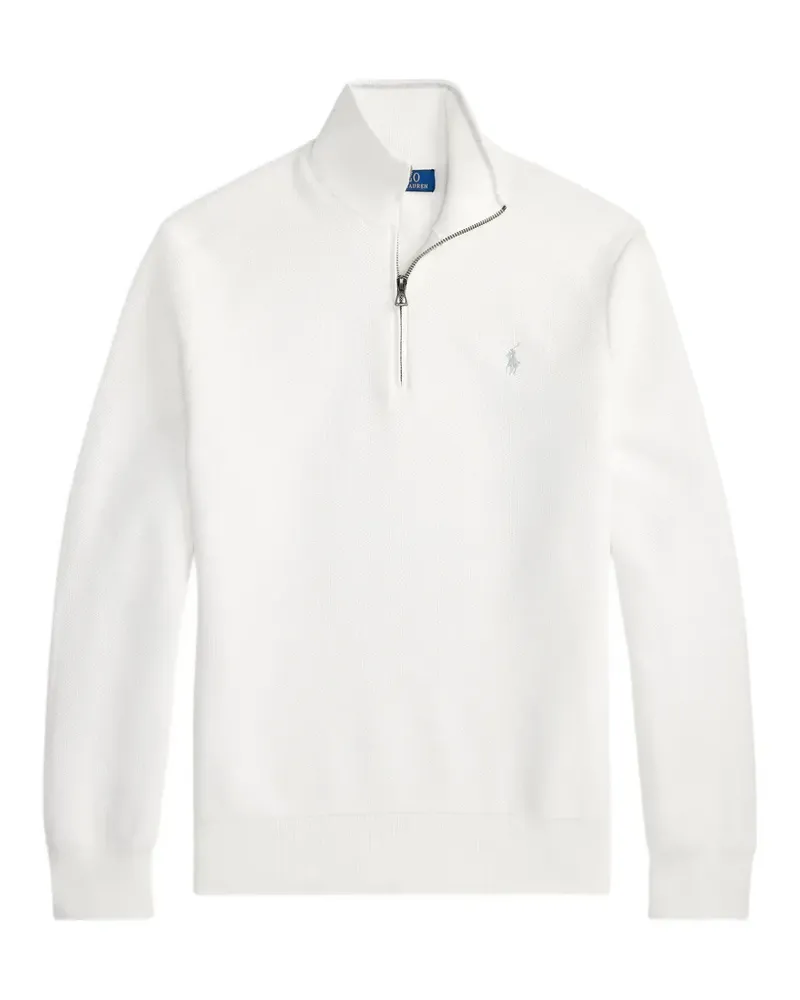 Ralph Lauren Strickpullover mit Reißverschluss - Weiß Weiß