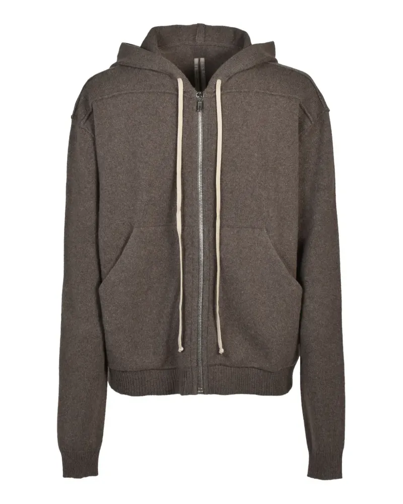Rick Owens Gestrickte Kapuzenjacke - Braun Braun