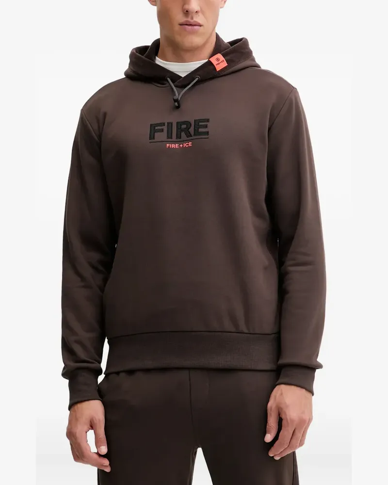 Bogner Fire & Ice Kristan logo hoodie - Braun Braun