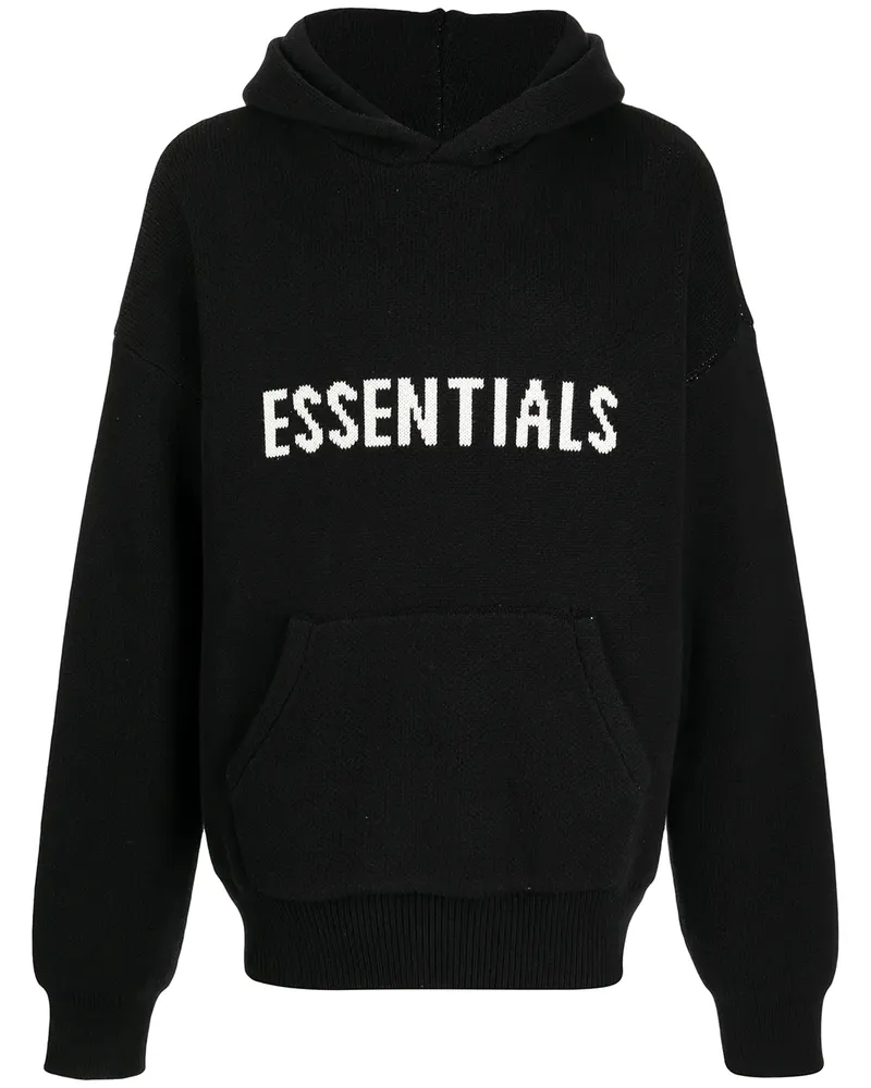 Fear of God Gestrickter Hoodie mit Logo - Blau Blau