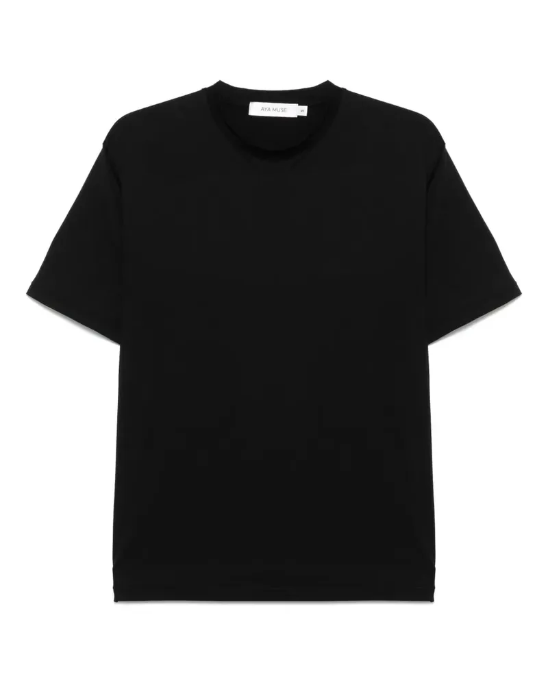 Aya Muse T-Shirt aus Baumwolle - Schwarz Schwarz