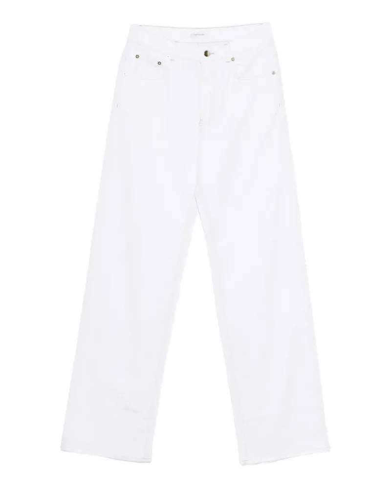 Fabiana Filippi contrast-stitching jeans - Weiß Weiß