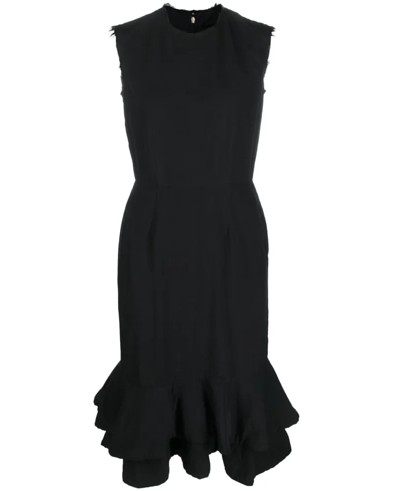 Comme des Garçons Kleid mit Rüschen - Schwarz Schwarz