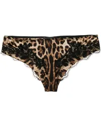 Dolce & Gabbana Slip mit Leoparden-Print Braun