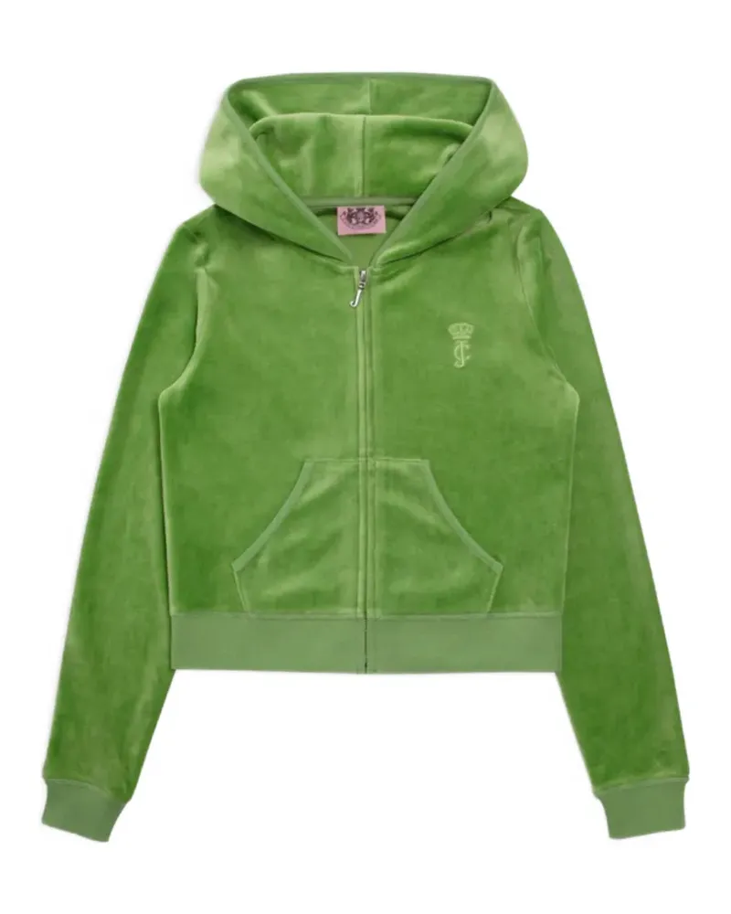 Juicy Couture Heritage velour zip-up hoodie - Grün Grün