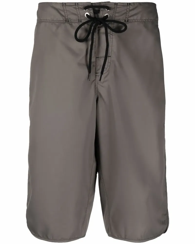 Jil Sander Knielange Badeshorts mit Kordelzug - Grün Grün