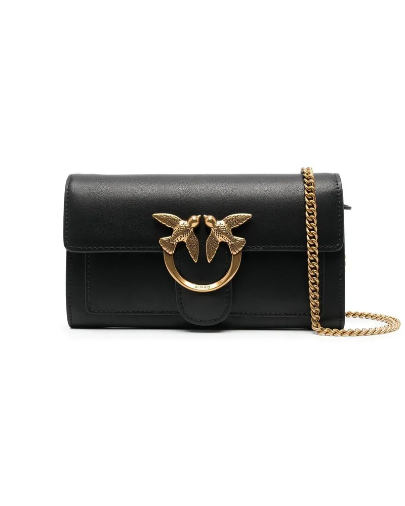 Pinko Love Mini Icon Umhängetasche - Schwarz Schwarz