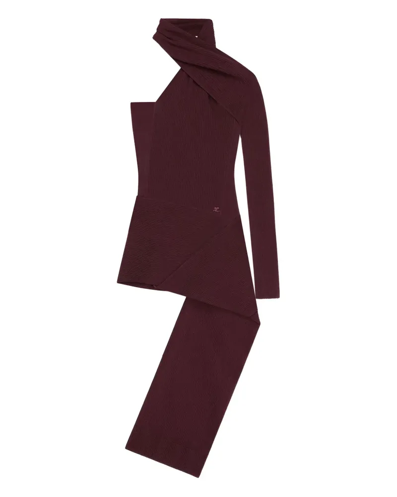 Courrèges Einschultriges Minikleid - Rot Rot