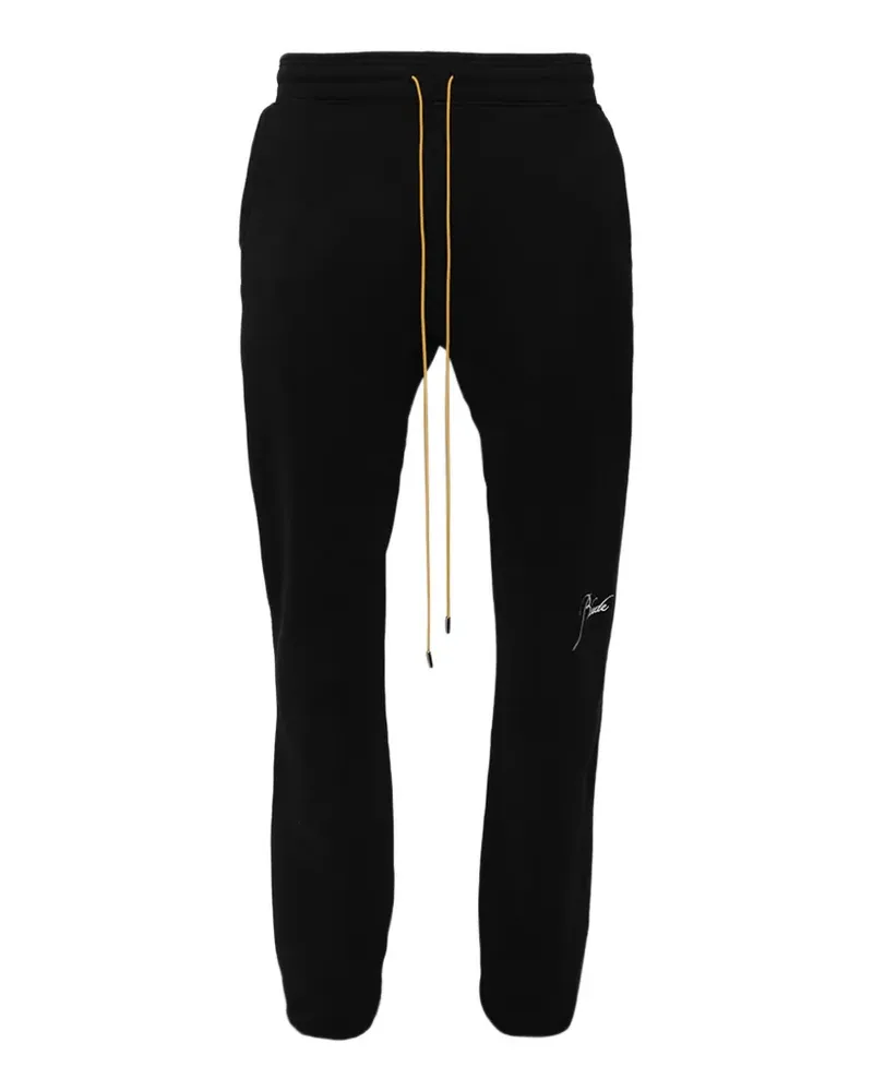 RHUDE Jogginghose mit Logo-Print - Schwarz Schwarz