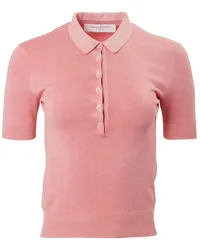 Carolina Herrera New York Gestricktes Poloshirt Rosa