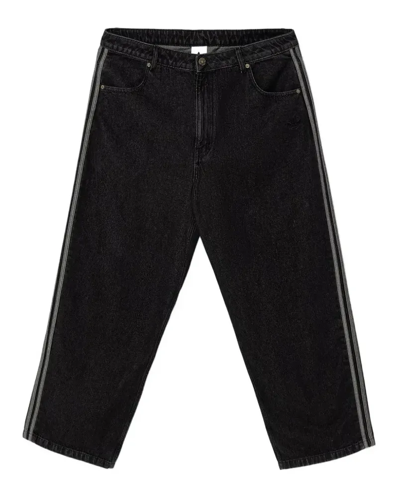 adidas Jeans mit Seitenstreifen - Schwarz Schwarz