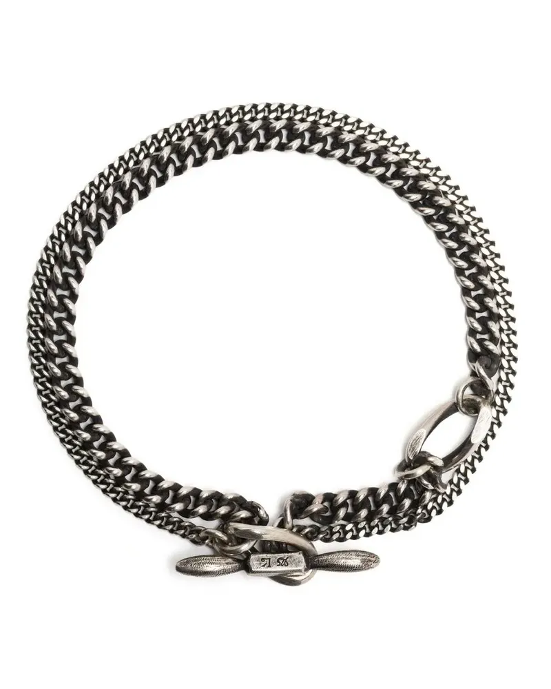 WERKSTATT:MÜNCHEN Armband im Layering-Look - Silber Silber