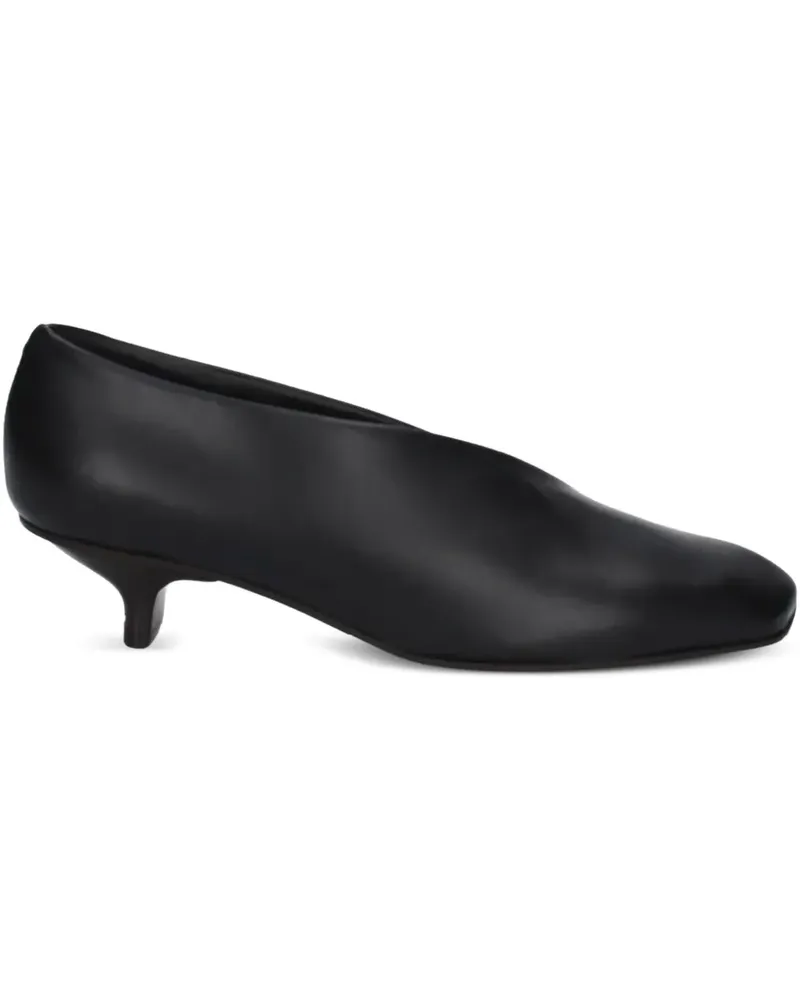 Vicini Kitten-Heel-Pumps mit eckiger Kappe - Schwarz Schwarz