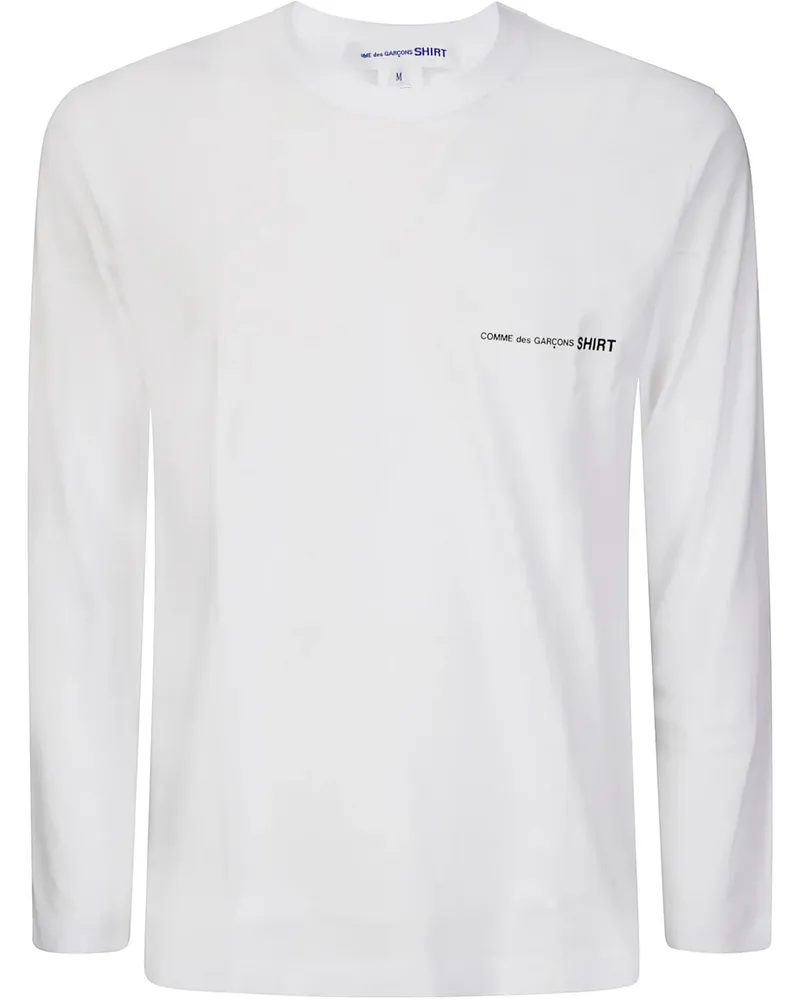 Comme des Garçons Klassisches Langarmshirt - Weiß Weiß