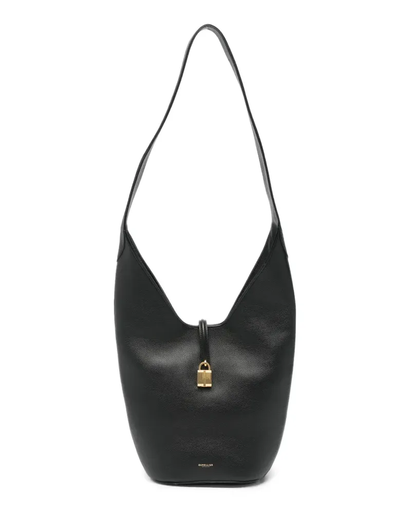DeMELLIER Siena grained-leather shoulder bag - Schwarz Schwarz