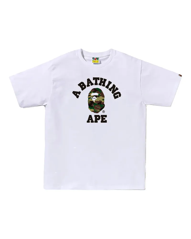 BAPE Glitch Woodland Camo T-shirt - Weiß Weiß
