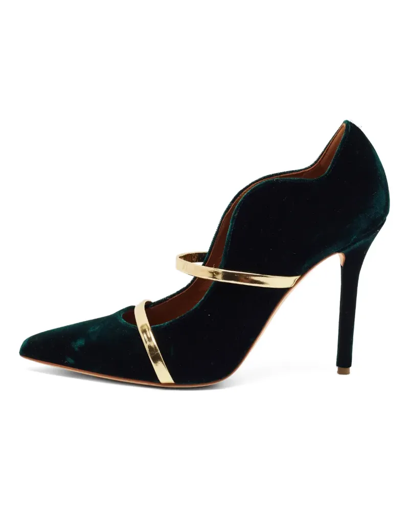 Malone Souliers Maureen Pumps aus Samt mit Absatz - Grün Grün