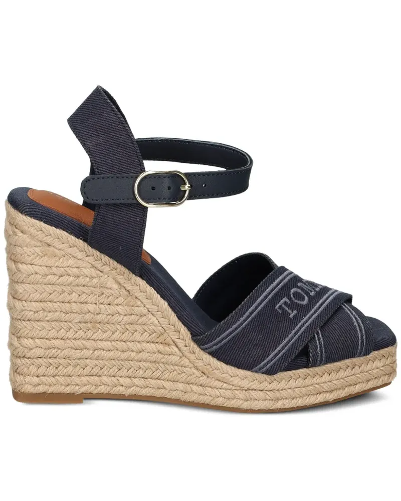 Tommy Hilfiger Sandalen aus Leder - Blau Blau