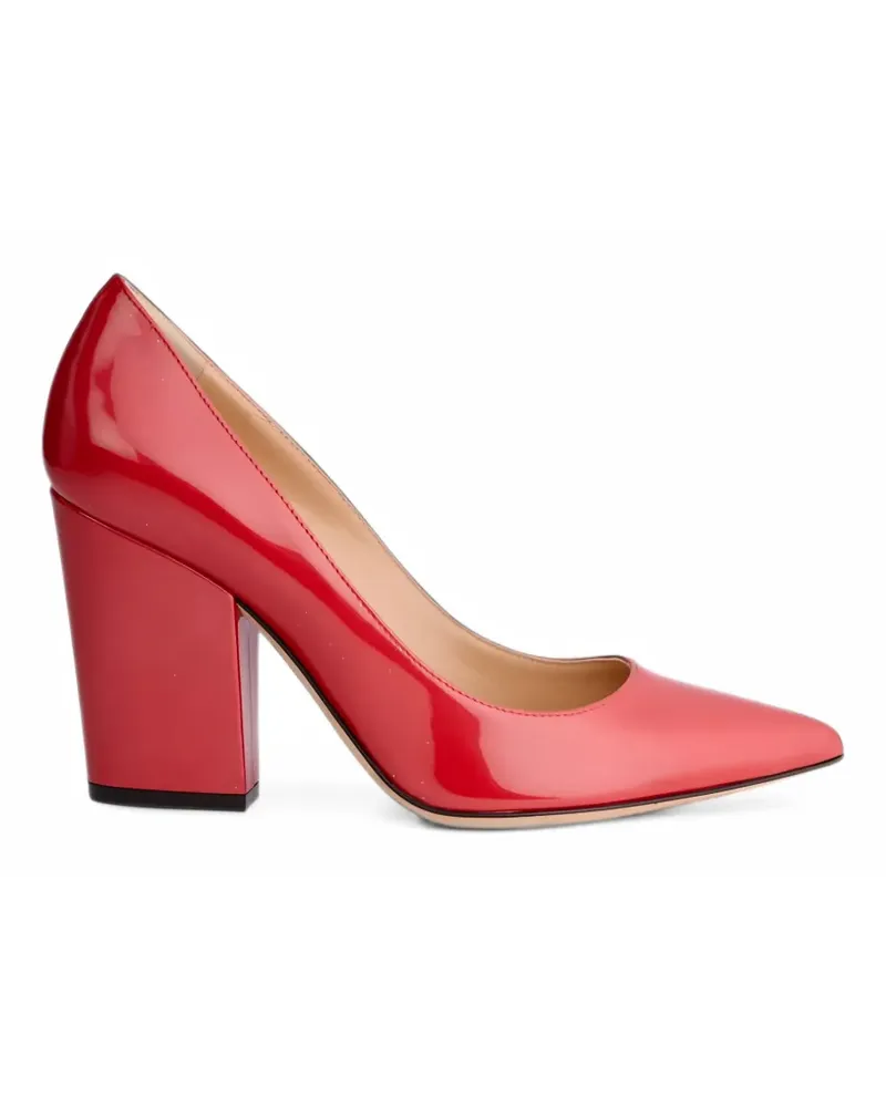 Sergio Rossi Hohe Pumps aus Leder - Rot Rot