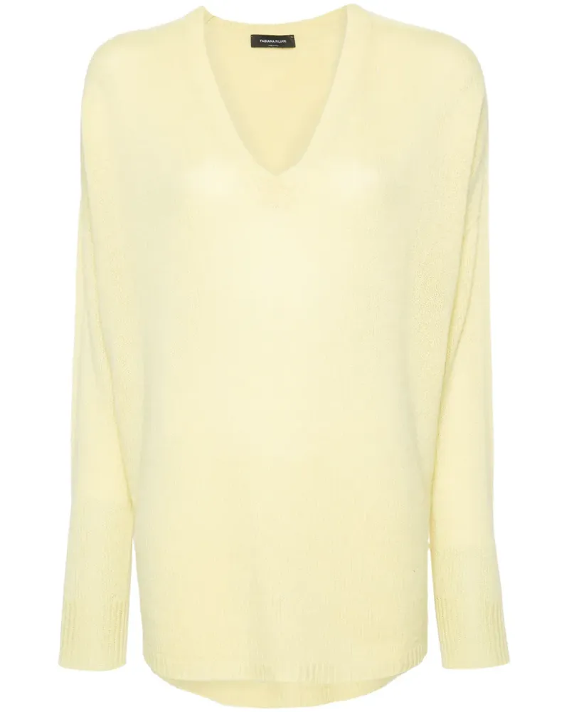 Fabiana Filippi Gestrickter Kaschmirpullover - Gelb Gelb