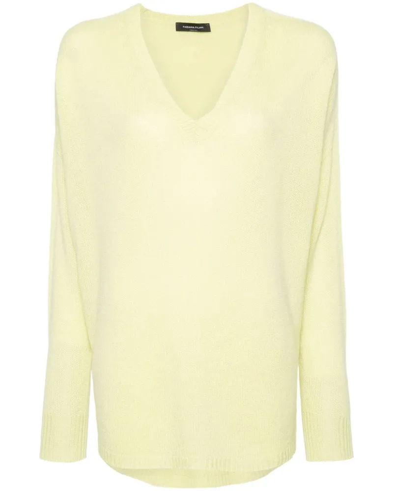 Fabiana Filippi Gestrickter Kaschmirpullover - Gelb Gelb