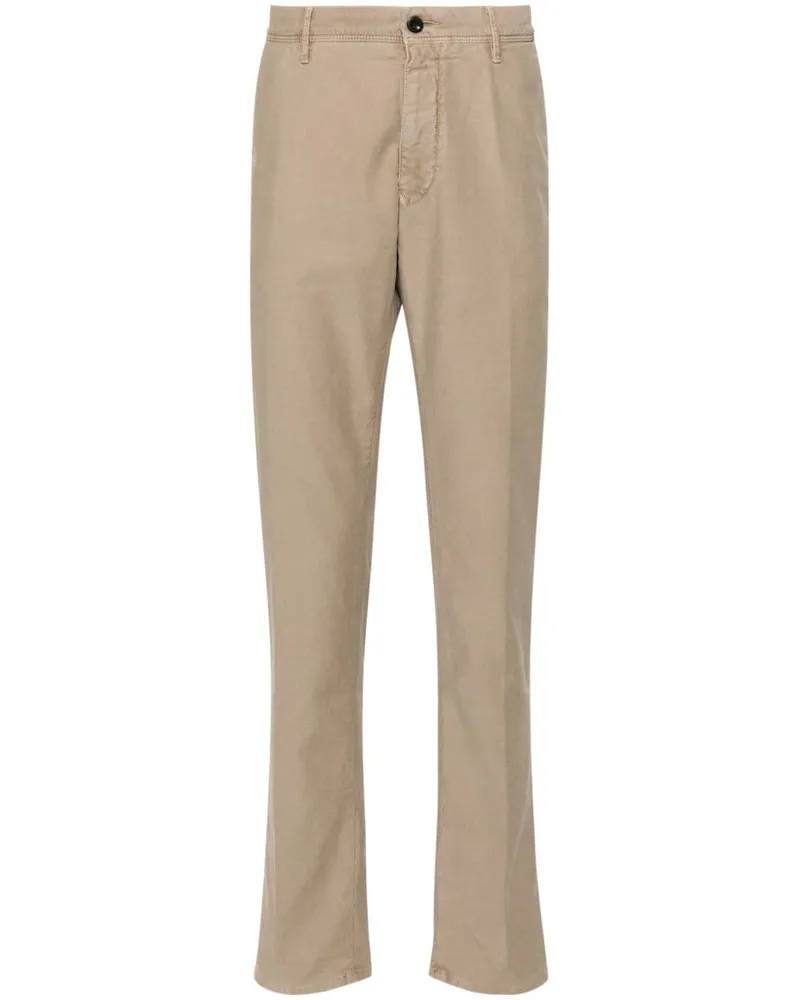 Incotex Hose mit Logo-Stickerei - Nude Nude