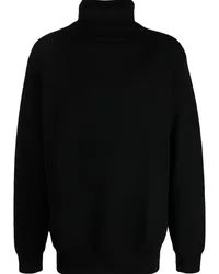 maharishi Rollkragenpullover aus Merinowolle Schwarz