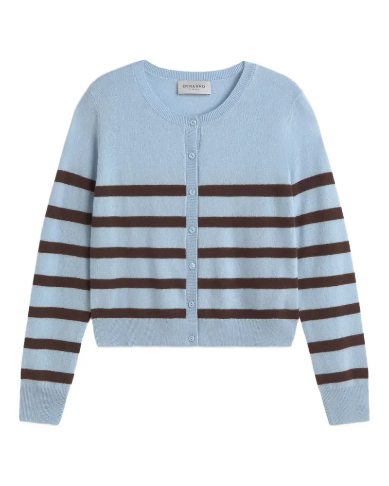 Ermanno Scervino Gestreifter Cardigan - Blau Blau