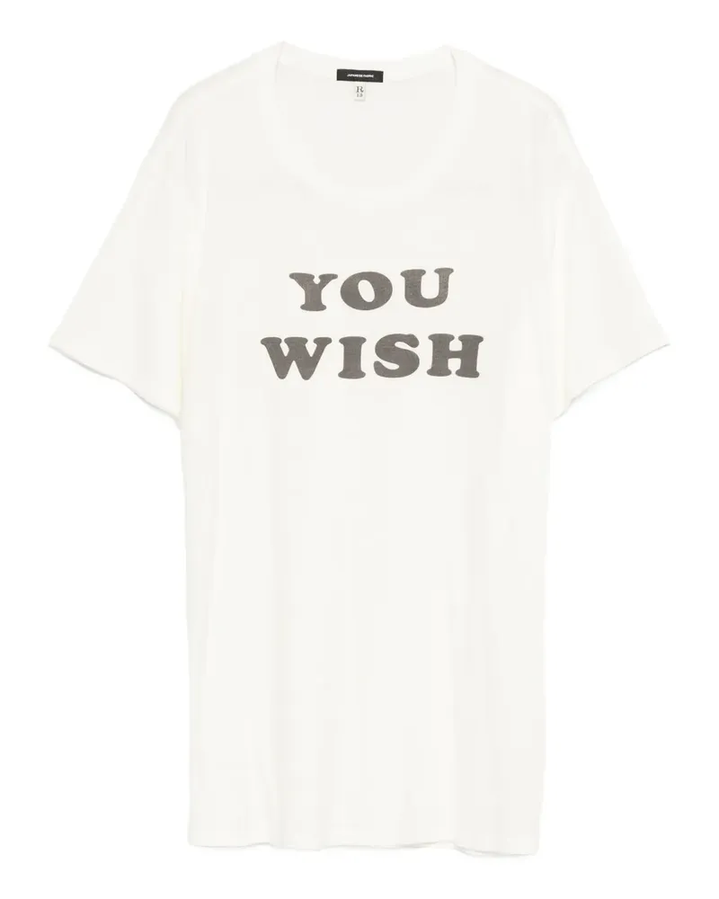 R13 T-Shirt mit grafischem Print - Nude Nude