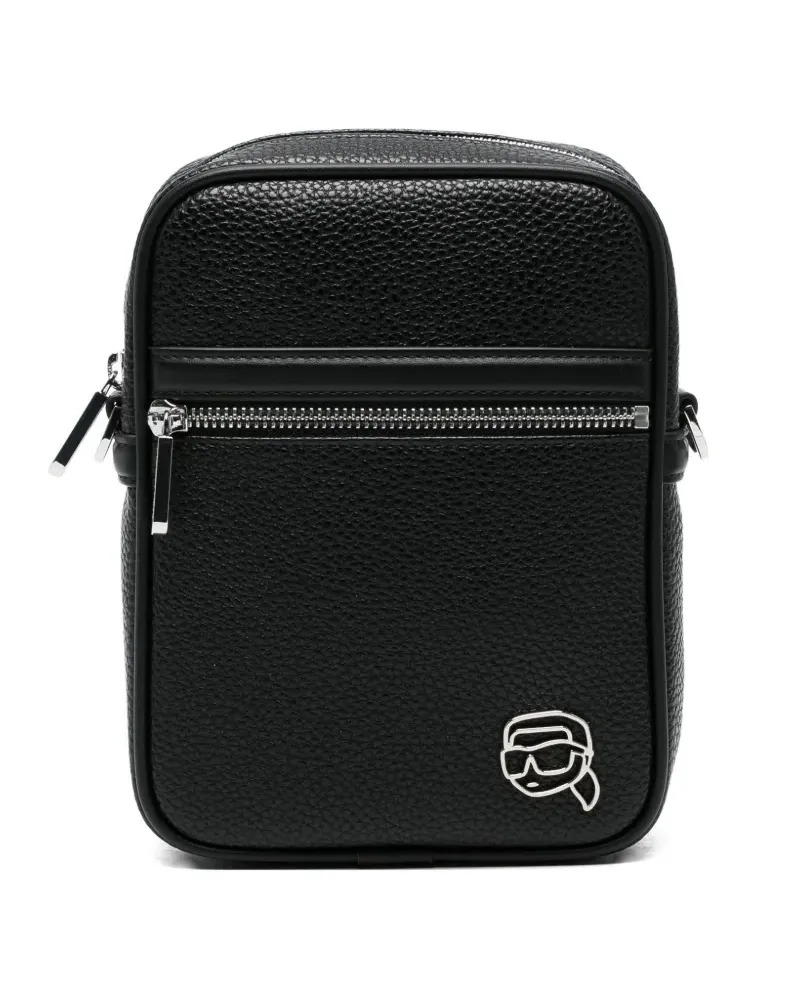 Karl Lagerfeld logo cross body bag - Schwarz Schwarz