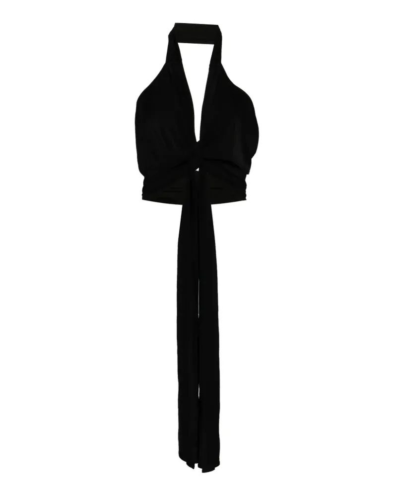 Aya Muse Aelir V-neck top - Schwarz Schwarz