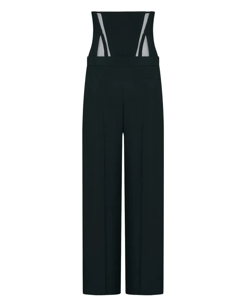 Thierry Mugler Hose mit Korsett-Detail - Schwarz Schwarz