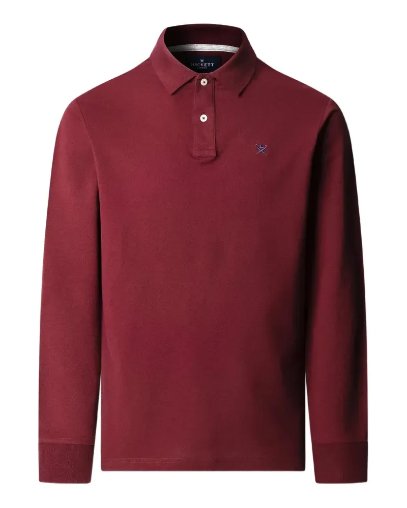 Hackett long-sleeved polo shirt - Rot Rot