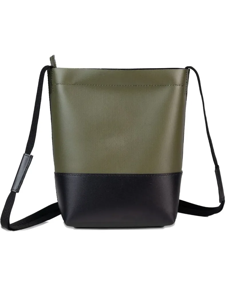 Marni Schultertasche in Colour-Block-Optik - Grün Grün