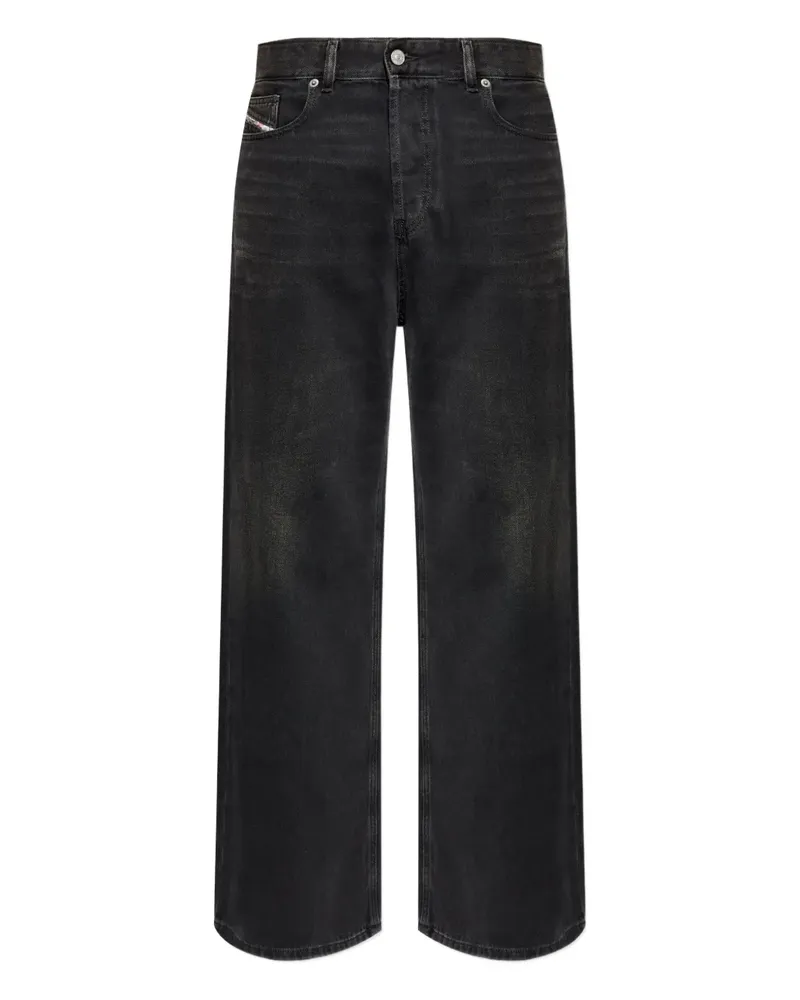 Diesel Ausgeblichene D-Rise Jeans - Schwarz Schwarz