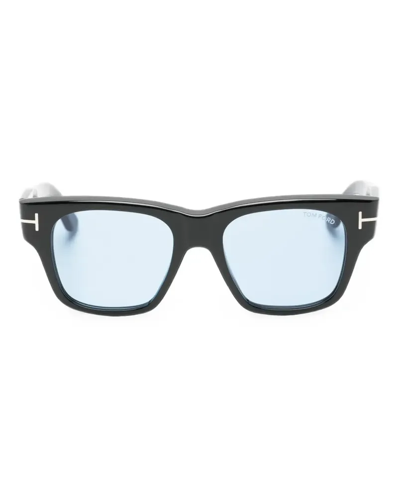 Tom Ford Sonnenbrille mit eckigem Gestell - Schwarz Schwarz