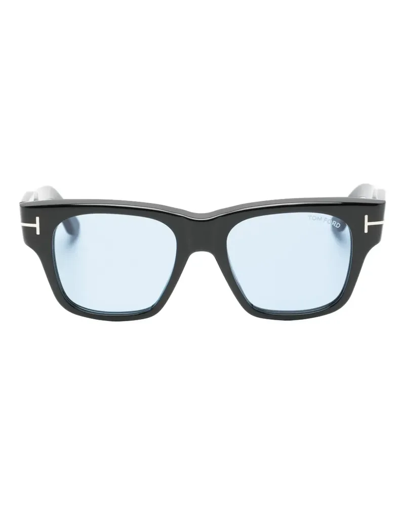 Tom Ford Sonnenbrille mit eckigem Gestell - Schwarz Schwarz