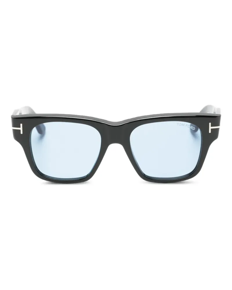 Tom Ford Sonnenbrille mit eckigem Gestell - Schwarz Schwarz