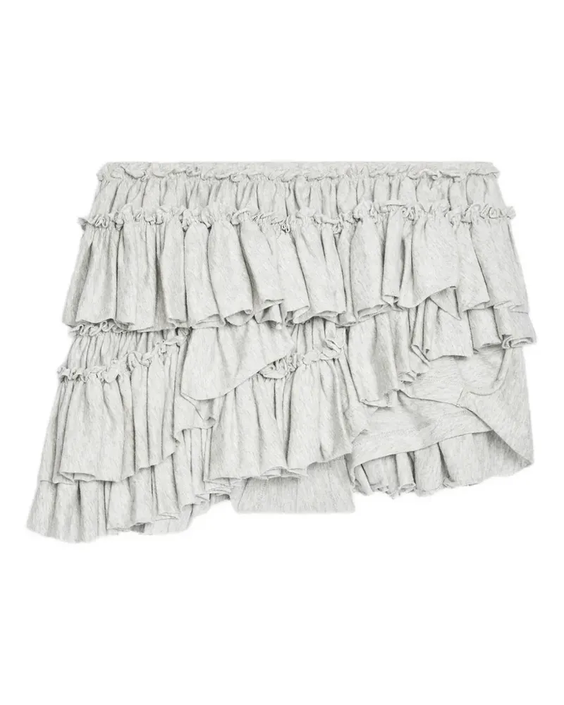 Dries van Noten Shorts mit Rüschen - Grau Grau