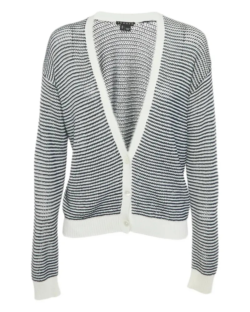 Theory striped cardigan - Blau Blau